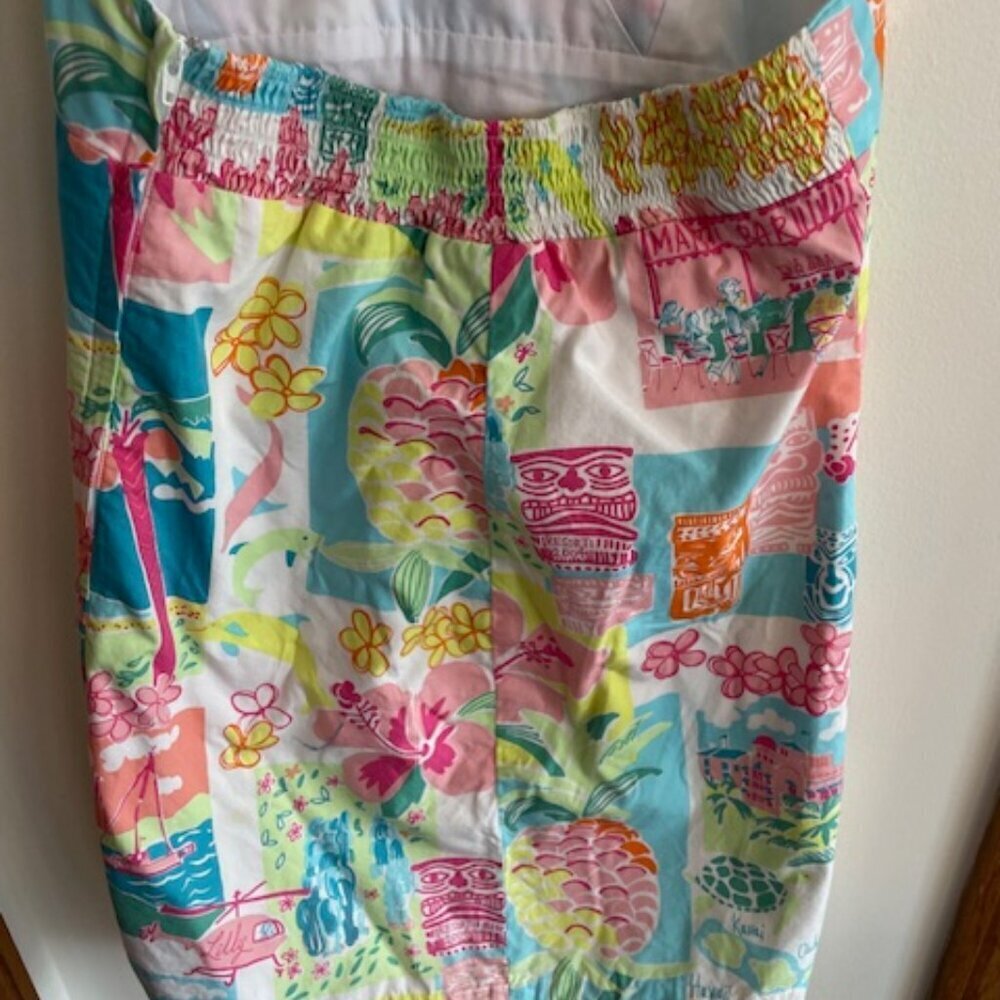 LILLY PULITZER Hawaii Resort 2004 Halter Dress White Label Girl 14 - Picture 7 of 16